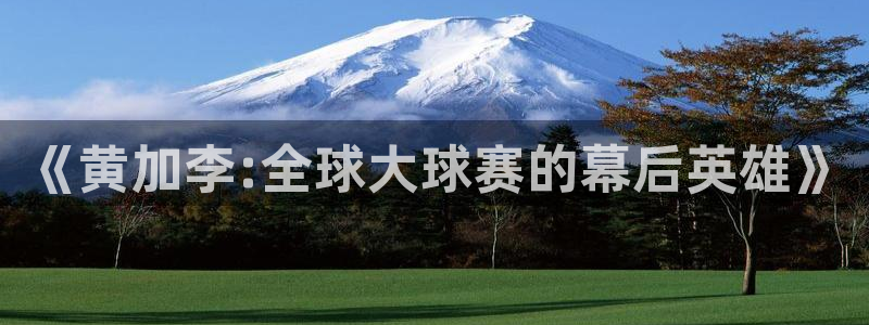 2026世界杯官网入口:《黄加李:全球大球赛的幕后英雄》